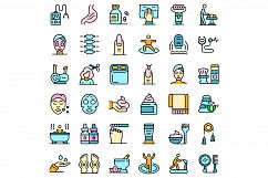 Self-care icons set vector flat Product Image 1