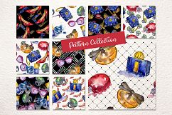 Fashion glamour illustration PNG watercolor set Product Image 5