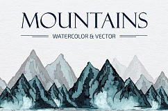 Mountains HandDrawn Vector Product Image 1