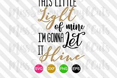 This little light of mine SVG  Product Image 1