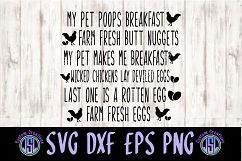 Chicken Eggs Quotes &amp; Sayings SVG EPS DXF PNG Digital Download Product Image 1