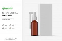 Spray Bottle W/ Kraft Box - 2 Mockup Product Image 8