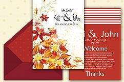 Double Sided Wedding Invitation Card Product Image 2