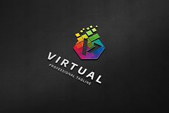 Virtual -V Letter Logo Product Image 1