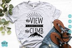 The View Is Always Worth The Climb Svg Product Image 2