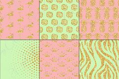 Pink &amp; Mint Glam Digital Paper Product Image 3