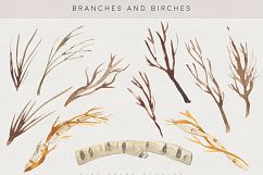 Winter Berry Watercolor Illustrations Product Image 4