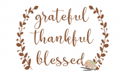 Grateful Thankful Blessed svg cut file Fall Thanksgiving svg Product Image 3