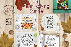 Fall Thanksgiving Cut Files Bundle in SVG, DXF, PNG Product Image 1