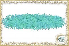 Turquoise Glitter Blue and Green Digital Clipart Brush Stroke 24 of beautiful PNG files Product Image 13