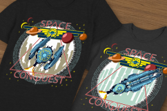 Space themes. T-shirt or poster illustration. Product Image 4