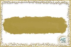 Ochre Amber Brush Strokes Clipart Autumn Golden Glitter  24 PNG - transparent background images Product Image 3
