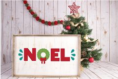 Noel SVG - Christmas SVG Cut File - DXF PNG EPS JPG PDF AI Product Image 3