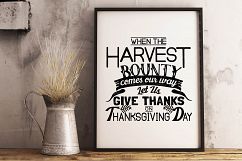 Harvest Bounty Let Us Give Thanks | SVG | PNG | Thanksgiving Product Image 3