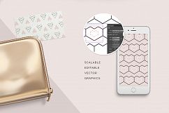 Geometric Hearts Patterns Product Image 3