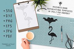 Flamingo Heart Balloon - SVG DXF PNG EPS JPG PDF Cut File Product Image 3