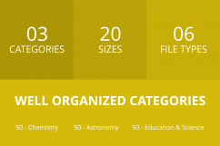 150 Science Line Inverted Icons Product Image 3