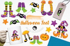 Halloween Feet graphics and illustrations Product Image 1