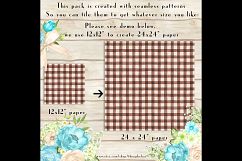 100 Seamless Watercolor Check Digital Papers 12 x 12 inch Product Image 3