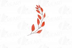 Autumn leaves and branches watercolor clip art pack, png Product Image 8