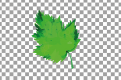 Green leaves and branches watercolor clip art pack, hand painted leafs collection. PNG, jpg, svg, vector illustrator &amp; corel files included Product Image 2