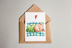 The Willie&#039;s Dinner - Watercolor Clip Art Set Product Image 13
