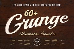 60+ Grunge Illustrator Brushes Product Image 1