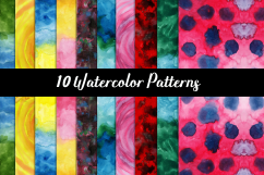 WATERCOLOR PATTERNS,WATERCOLOR BACKGROUNDS,WATERCOLOR TEXTURES Product Image 1