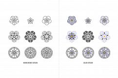 Stained Glass Flowers. Vector icons. Product Image 2