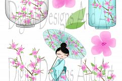Asia girl clipart Product Image 3