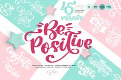 Positive greeting quotes and flourish Product Image 1