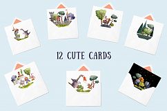 Old Old Fairy Tale - Watercolor Clip Art Set Product Image 6