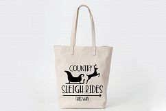 Christmas SVG Cut File - Sleigh Rides SVG DXF PNG EPS JPG Product Image 8