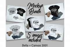 Bella Canvas Mockup Bundle T Shirt Flat Lay Bundle 5 images Product Image 1