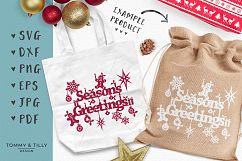 Season&#039;s Greetings - SVG EPS DXF PNG PDF JPG Cut File Product Image 4