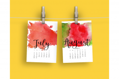 2017 Hand Paint Watercolor Calendar  Product Image 5