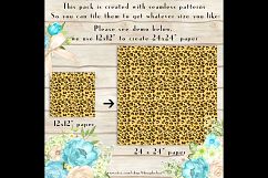 100 Seamless Leopard Print Digital Papers, Animal Skin Paper Product Image 3