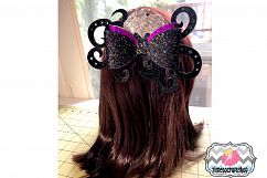 Mermaid Ursula Inspired, Sea Witch, Wicked Hair bow Template Product Image 2