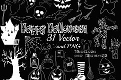 Halloween Chalk clipart Product Image 1