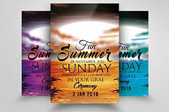 Sunday Beach Pary Flyer Product Image 1