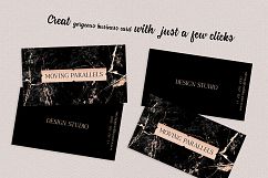 Rose Gold Foil Marble Business Card Product Image 3