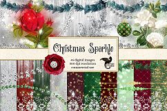 Christmas Sparkle Digital Scrapbooking Kit Product Image 1