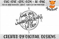 Bind My Wandering Heart SVG - png - eps - dxf - ai - fcm - Product Image 1