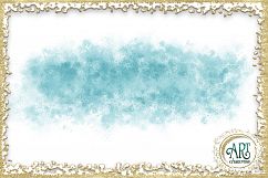 Turquoise Glitter Blue and Green Digital Clipart Brush Stroke 24 of beautiful PNG files Product Image 24