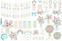 Mason Jar Wedding clipart, graphics, illustrations AMB-966 Product Image 5