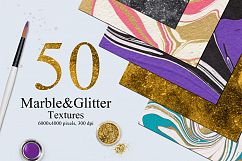 50 Marble and Glitter Textures Product Image 1