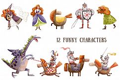 Old Old Fairy Tale - Watercolor Clip Art Set Product Image 2