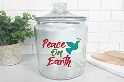 Peace on Earth SVG - Christmas SVG Cut File - DXF PNG EPS Product Image 9