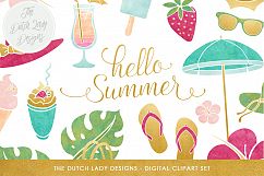 Summer Beach Clipart Set Product Image 1