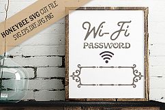 Wifi Password SVG Cut File Product Image 1